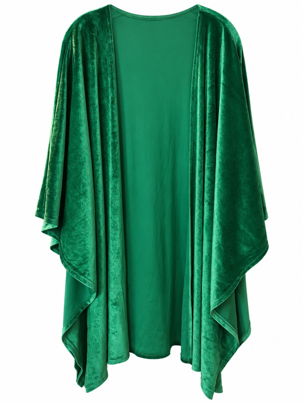 NWOT Emerald Green Velvet Robe Wrap Kimono